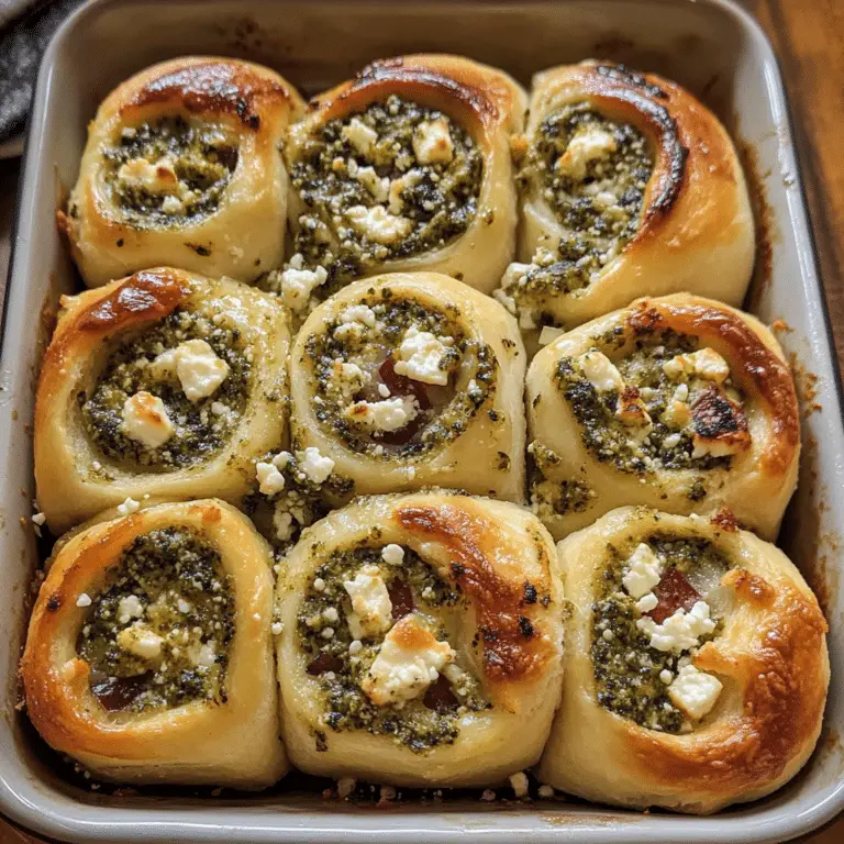 Brötchen mit Pesto und Feta