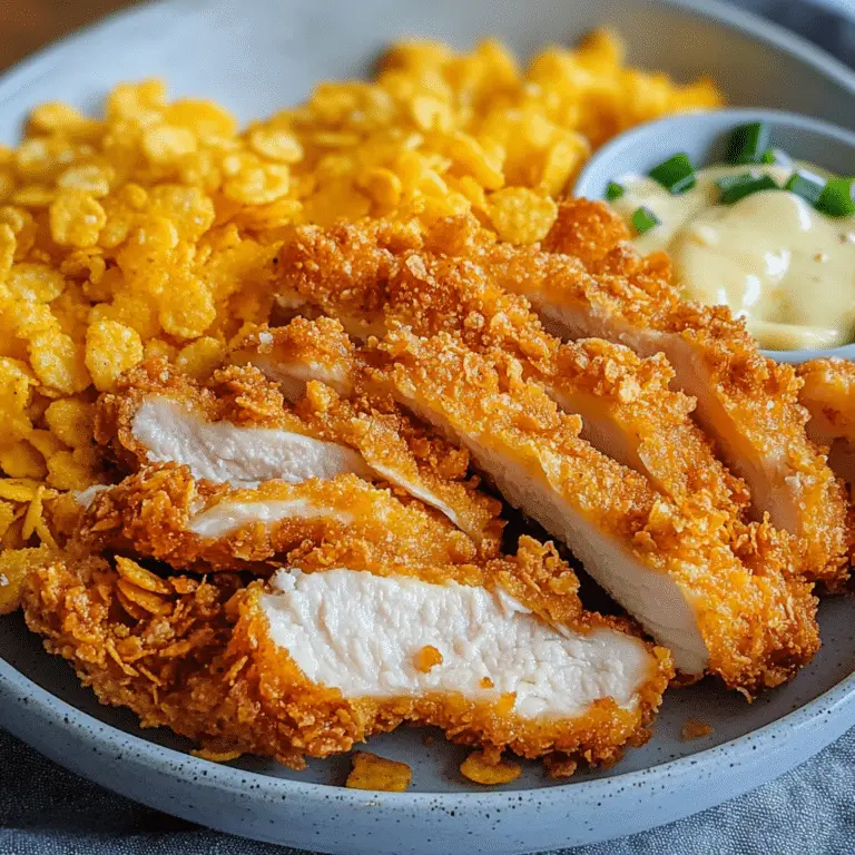 Hähnchen mit Cornflakes-Panade Hähnchen mit Cornflakes-Panade