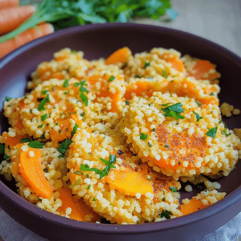 Couscous-Karotten-Taler Couscous-Karotten-Taler