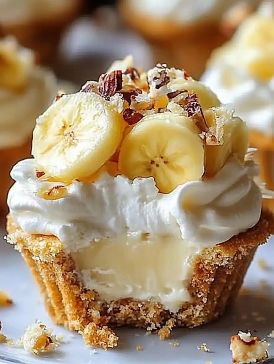 Leichte backfertige Mini-Bananencreme-Torten: Unglaublich einfache 5 ...